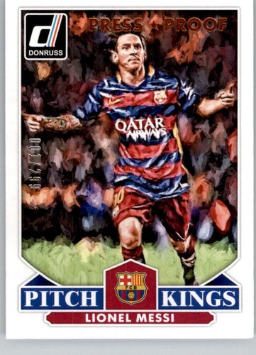 Lionel Messi [Bronze Press Proof] #17 2015 Panini Donruss Pitch Kings card