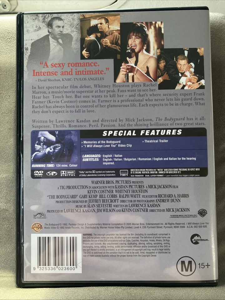 Bodyguard, the (Special Edition, DVD, 1992) - image 2 of 2