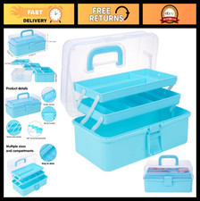 3-Layer Tackle Box Organizer - Portable Craft, Sewing, Art Hair Tool Storage