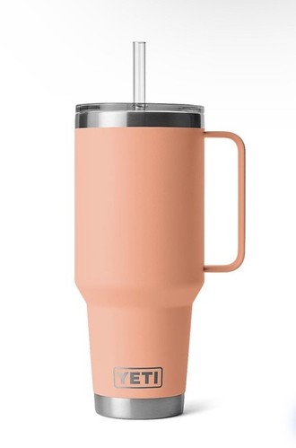 YETI Rambler 42oz Mug with Straw Lid - Lowcountry Peach - Authentic - BRAND NEW