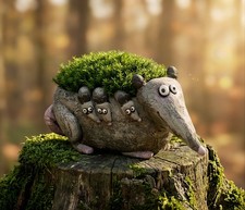 Hattie, the Mama Opossum Blobhouse Planter