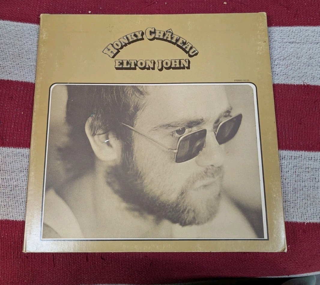 elton john honky chateau 93135 original vinyl w/cover tab 1972 uni