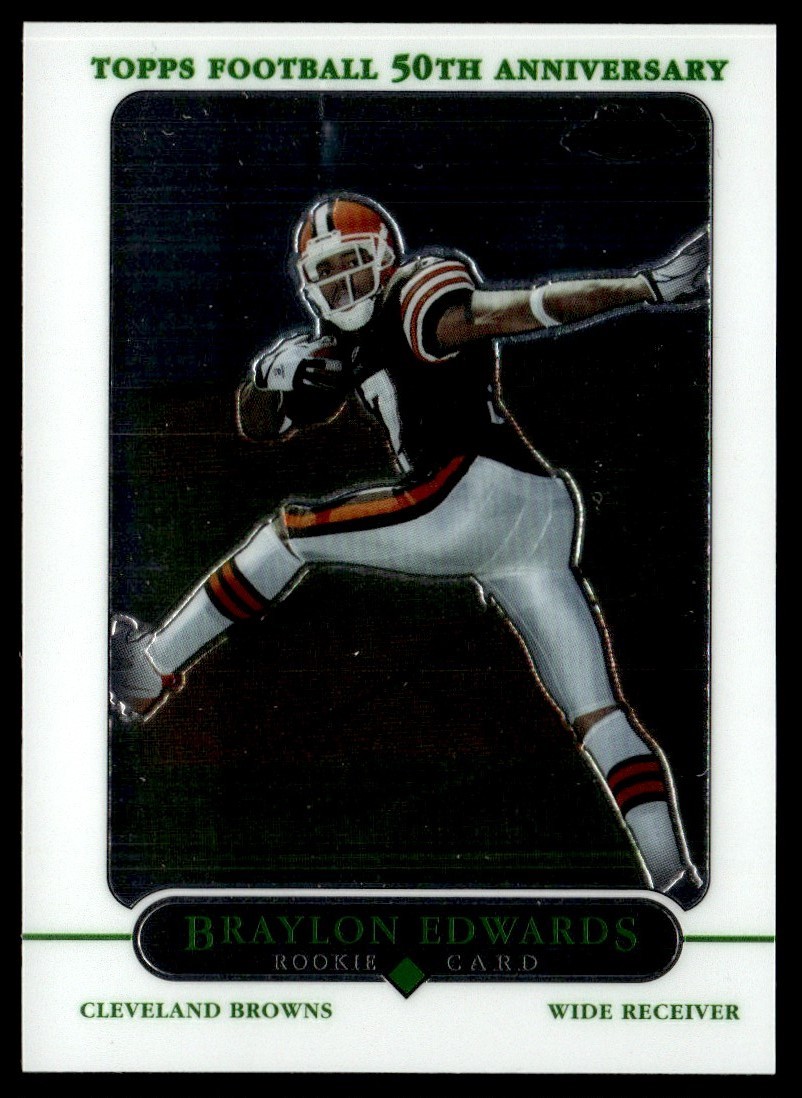 2005 Topps Chrome Braylon Edwards Rookie Cleveland Browns #174
