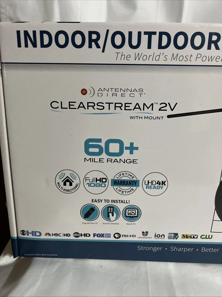 Antenas Directas CLEARSTREAM 2V Largo Alcance HDTV Antena con Montaje (C2V-J3) Foto 2 de 4