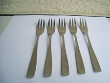 WMF Berlin  Kuchengabeln aus Cromargan, Länge 15,30 cm - 5 Stück