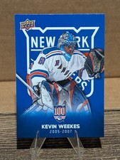 2025-26 UPPER DECK NY RANGERS CENTENNIAL BLUE PARALLEL SP KEVIN WEEKES #63