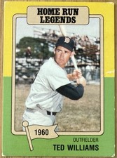 1986 Big League Chew Home Run Legends #8 Ted Williams Baseball NM