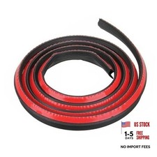 Universal 16.4Ft 5 Meters Black Rubber Car Door Edge Guards, P Shape Edge