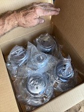 4 New Old Stock 3 Bar Spinner Chrome 5 Lug Convo Pro Center Line Wls Vintage