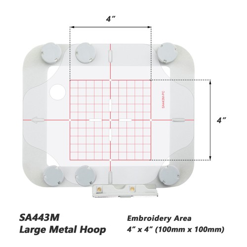 Magnetic Hoop for Brother PE SE NS & Baby Lock Machine, Magnet Embroidery Frame - Foto 6 di 17