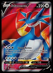 Salamence V (Full Art) 185/189 Darkness Ablaze