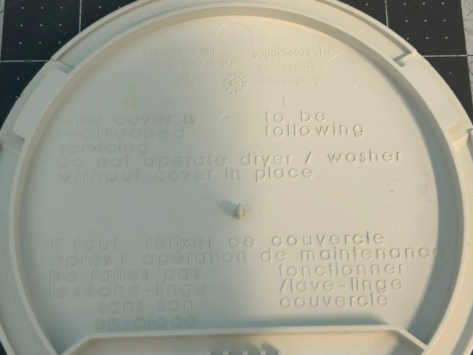 Cubierta de bomba de drenaje para lavadora Bosch P# 00491676 491676 Foto 4 de 4