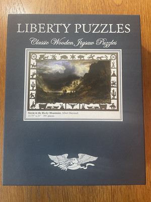 Liberty Wooden Puzzle - Storm In The Rocky Mountain - 1st Edition - retired
