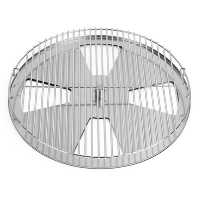 Grillrost Drehbar mit Deflektorplatte für Weber 57cm Kugelgrill