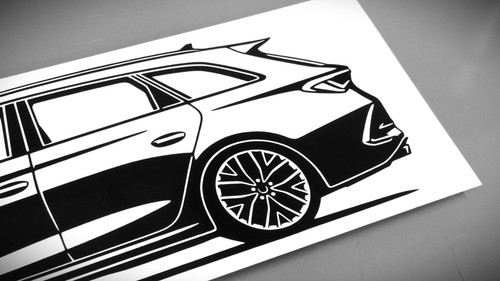 Cupra Leon Sportstourer Sticker Silhouette Cupra Leon Aufkleber 2x Schwarz neu - Bild 6 von 21