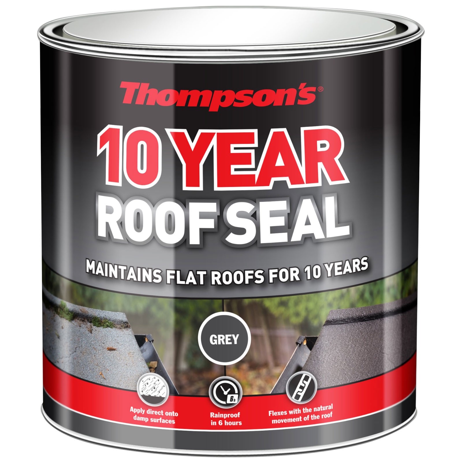 Ronseal Thompson's 10 Year Roof Seal Grey 4 litre