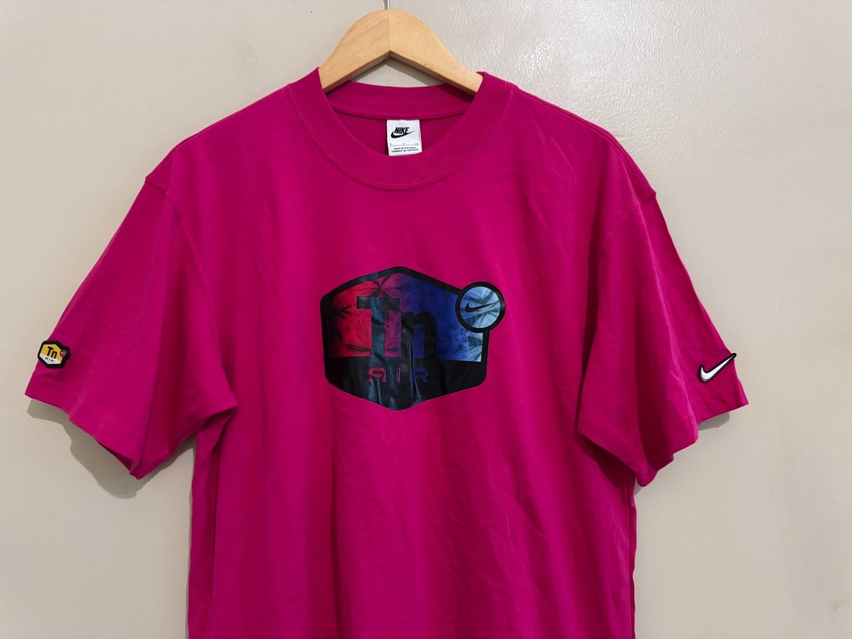 NIKE Tn AIR シャツ Sサイズ Nike Sportswear Air Max TN Tuned Air Pink Graphic Shirt Mens S