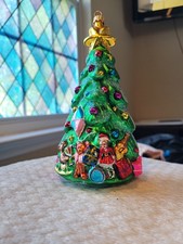 Vintage Radko SPRUCED UP SPRUCE Tree Ornament 97-152-0