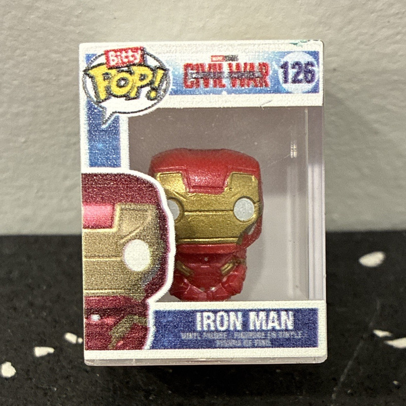 Funko Bitty Pop! Marvel Civil War Iron Man #126 Vinyl Figure Red/Gold