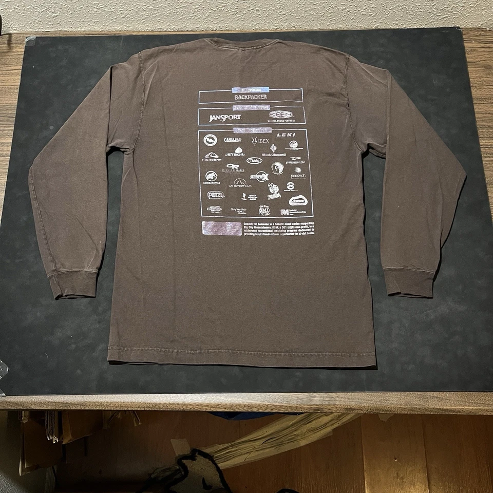 Vintage Go Climb A Rock Yosemite Mountaineering School Shirt Ibex Mammut OR - Image 2 of 4