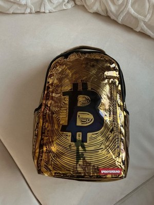 Sprayground Limited Edition -  Bitcoin Backpack - Gold, Mod. 032480, NEU , 20 l