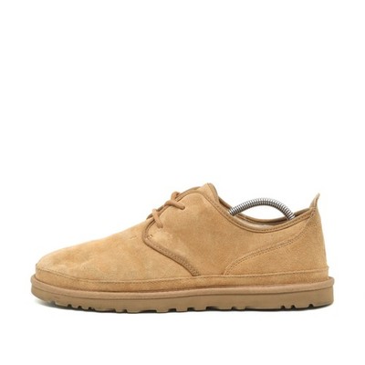 UGG Herren F1985 Halbschuhe Beige Wildleder Low Cut Classic Schnürschuhe EU 44