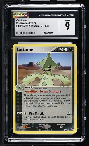 Cacturne graded CGC 9 for sale on eBay
