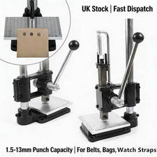 Heavy Duty Leather Hole Puncher Hand Press Machine | UK Leather Craft Tool