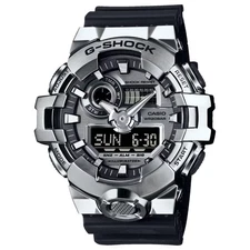 Casio GM700-1A Men's Stainless Steel Ana-Digi Alarm Chronograph G Shock Watch