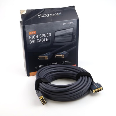 Clicktronic DVI Cable 70338 15m Original Box