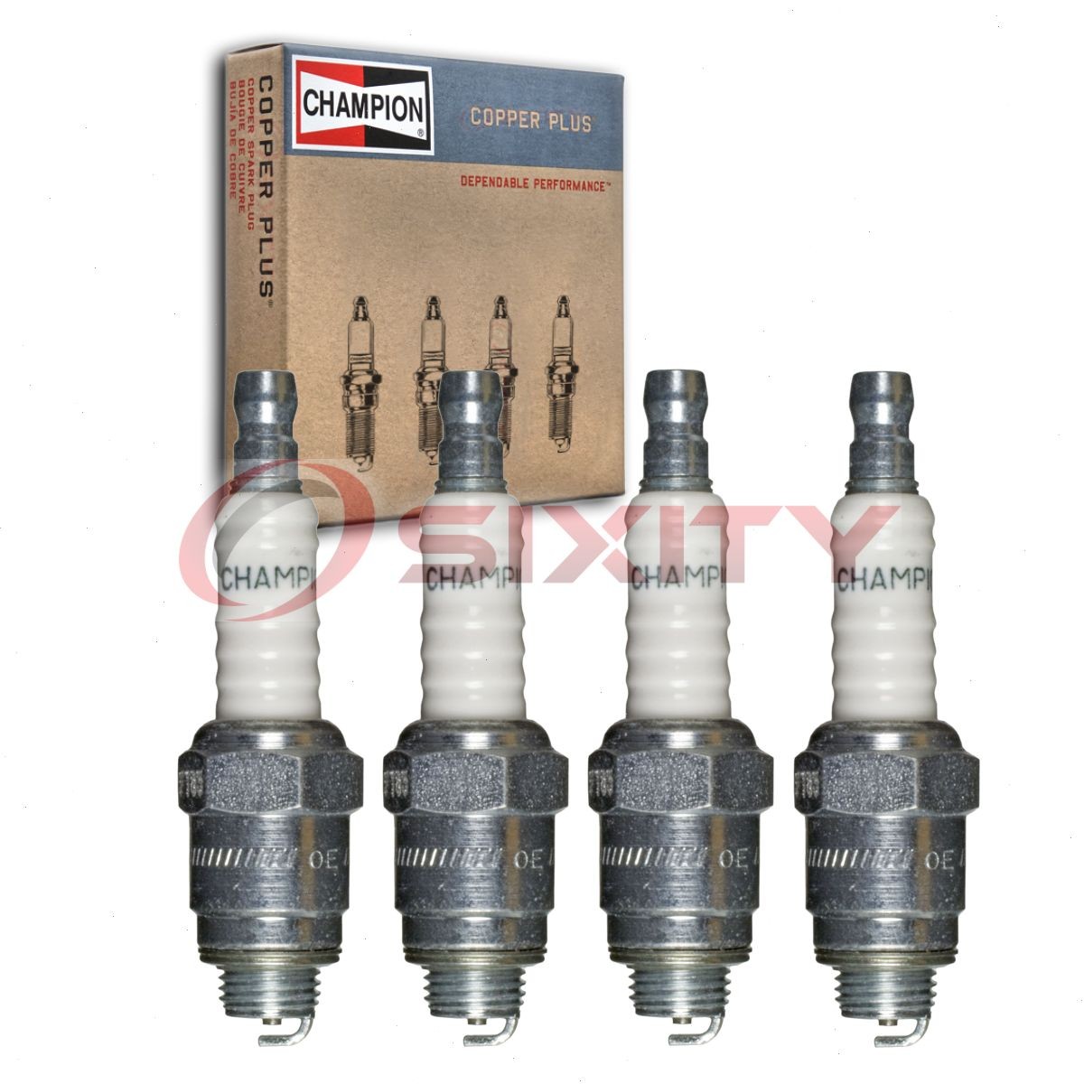 4 pc Champion Copper Plus Spark Plugs for 1946-1949 Volvo PV 444 1.4L L4 zn