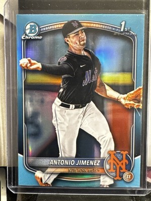 2025 Bowman Draft Chrome Antonio Jimenez Bowman 1st Sky Blue Refractor BDC-56
