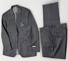 Jos. A. Bank 52R 47W Dark Grey Wool Suit- Tailored Fit