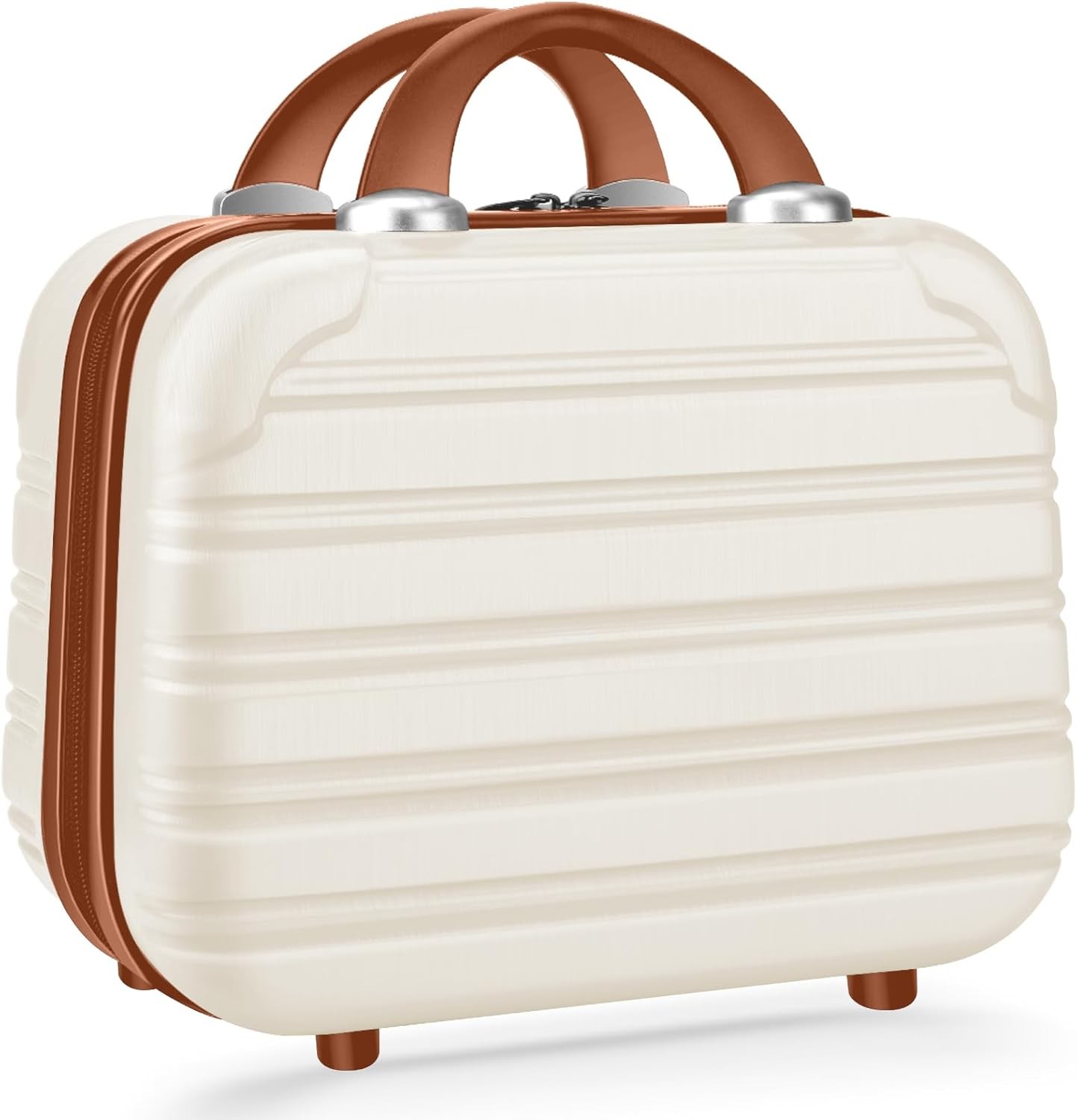 14" Hard Shell Cosmetic Travel Case Portable ABS Makeup Organizer Suitcase