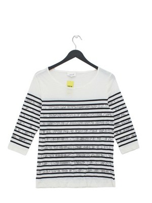 Samen Damen Top S weiß Baumwolle mit Lyocell Modal Basic