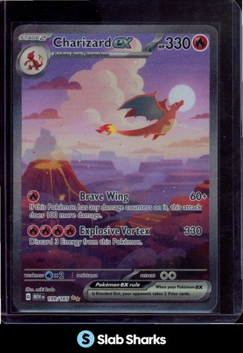 2023 POKEMON SV 151 - MEW EN #199/165 CHARIZARD SPECIAL ILLUSTRATION RARE EX