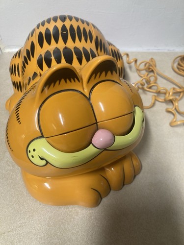 Vtg Garfield TYCO Telephone 1978 - 1981 Eyes Open & Close Untested SM 208 Read - Picture 3 of 18