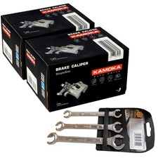 2x KAMOKA Bremssattel Vorne + Schlüssel Satz für BMW 5 F10 F11 1.6-3.0H
