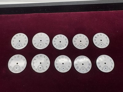 Elgin Small Pocket Watch Porcelain Dials 10 Elgin Dials