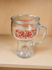 Pepsi-Cola 16 oz Glass Stein Vintage Soda Advertising Mug