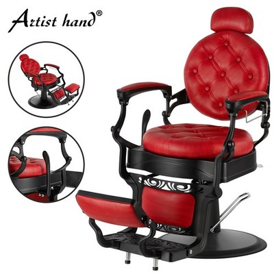 Vintage Red All Purpose Hydraulic Barber Chair HeavyDuty Beauty