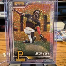 2025 Topps Series 1 Celebration O’Neil Cruz #284 - Confetti Parallel - Pirates 
