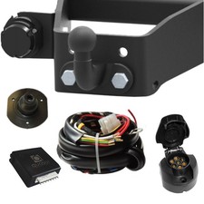 Für TOYOTA Land Cruiser J100 98-02 AHK Anhängerkupplung starr +E-Satz 7p