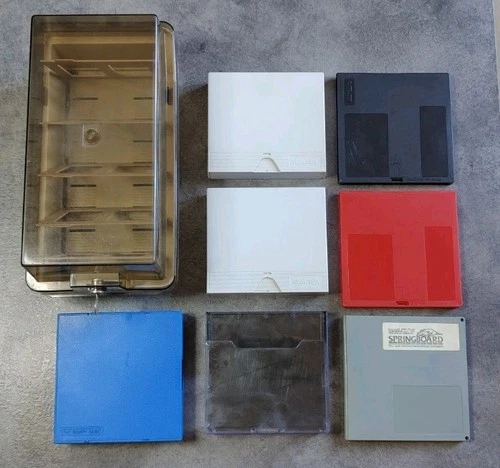Lotto 8 Contenitori Floppy Disk 5.25 ( Leggere Descrizione )