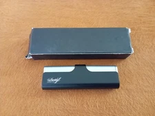 Davidoff Advertising Cigarettes Slim Lighter Black Chrome.