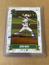 Signed 2025 Eugene Emeralds Josh Wolf RC Rookie Giants Autographed