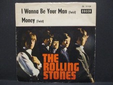 THE ROLLING STONES 7" :  I WANNA BE YOUR MAN / MONEY = Rare 1964 TOP