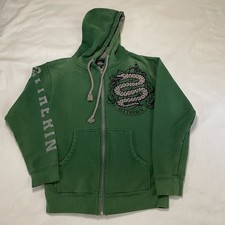Harry Potter Slytherin Green Hoodie Men  s XS Zip Up Universal Studios Snake