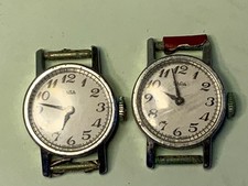 2 saga ladies watch vintage stainless steel back PARTS OR REPAIR ONLY.