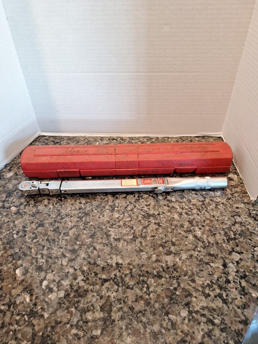 Snap On Caterpillar Torque Wrench TQR 100A  In Storage Case